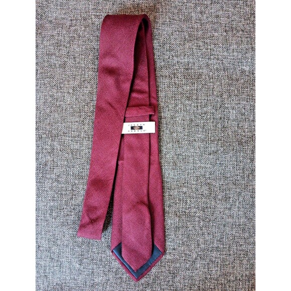 Tie 70s 80s 90s Y2K Mens Joseph Abboud Silk red 3 Wide 59 Long - Picture 4 of 6